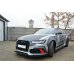 Накладка сплиттер на передний бампер вариант 2 на Audi RS6 C7